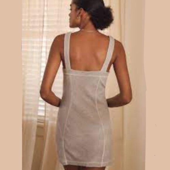 Brand New By Anthropologie Sleeveless Contrast Stitch Mini Dress - Picture 9 of 11